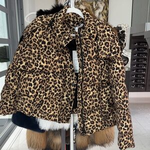 Leopard Print Puffer Jacket - Bold Animal Print